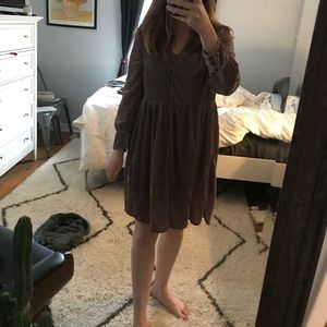 Holding Horses Velvet Shirt Dress